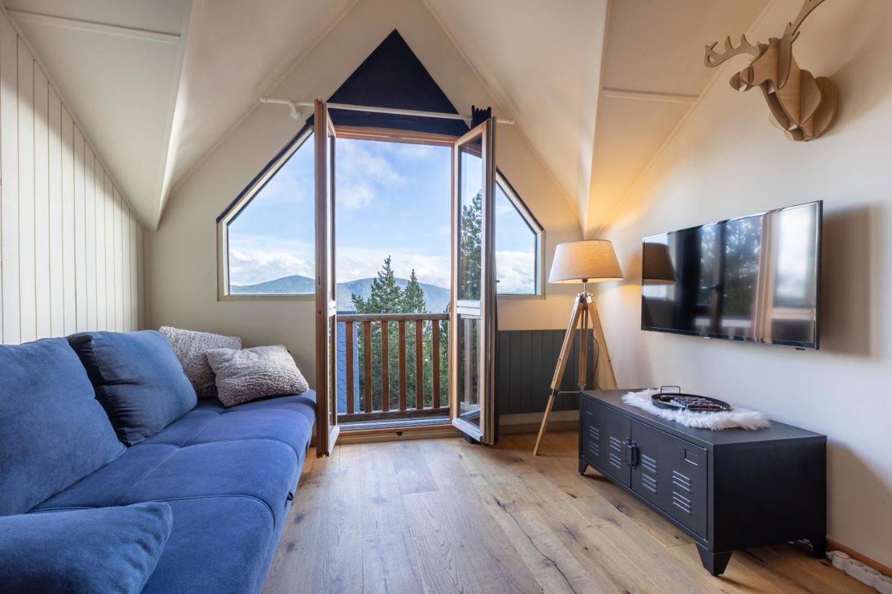 Le Cerf - Duplex Avec Superbe Vue Montagne Apartment Les Angles  Bagian luar foto
